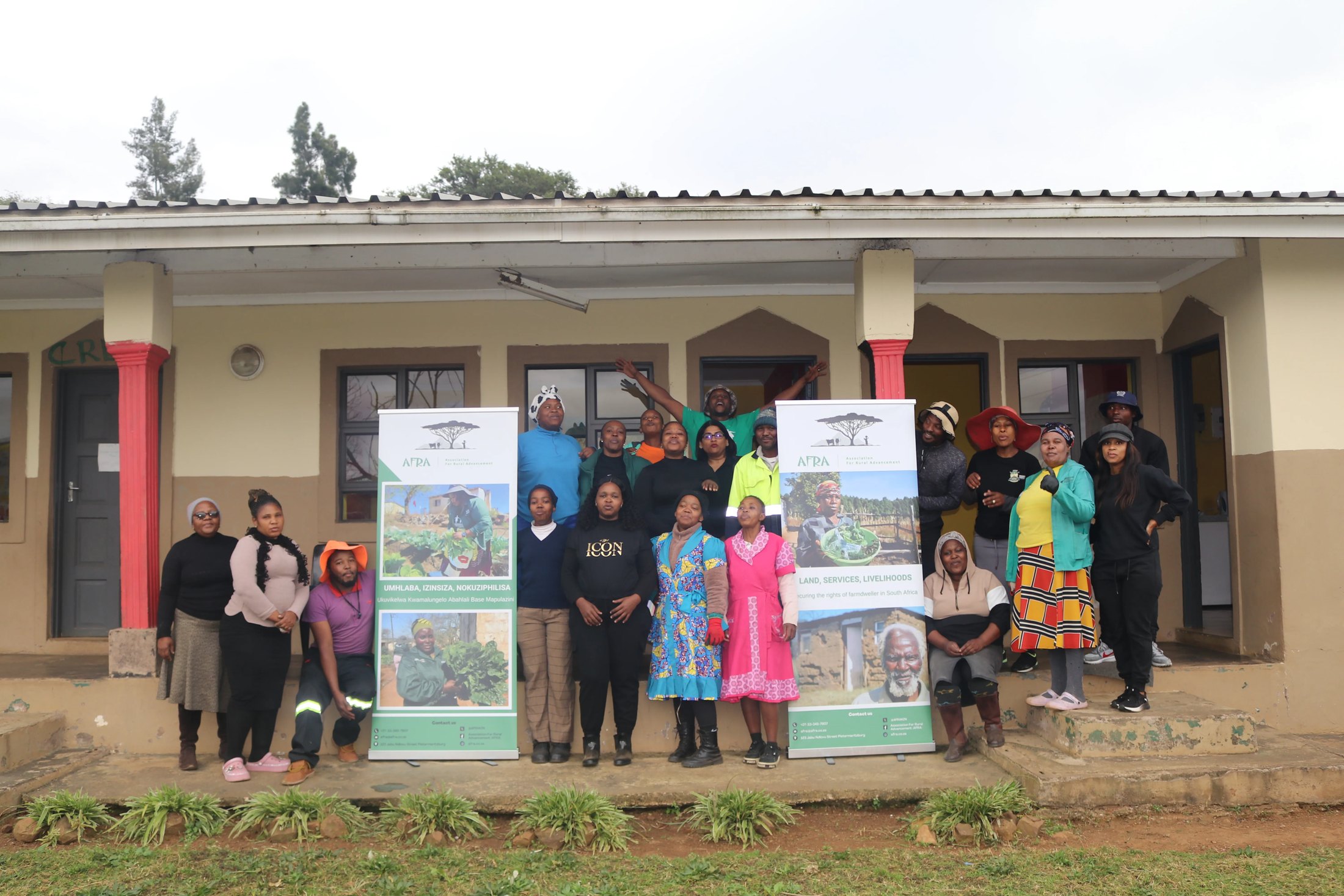 AFRA team and community members